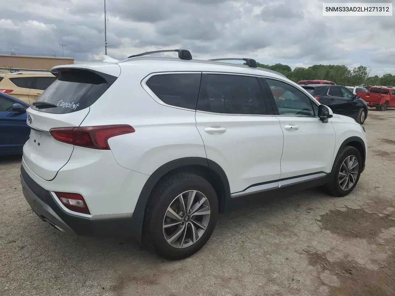 5NMS33AD2LH271312 2020 Hyundai Santa Fe Sel