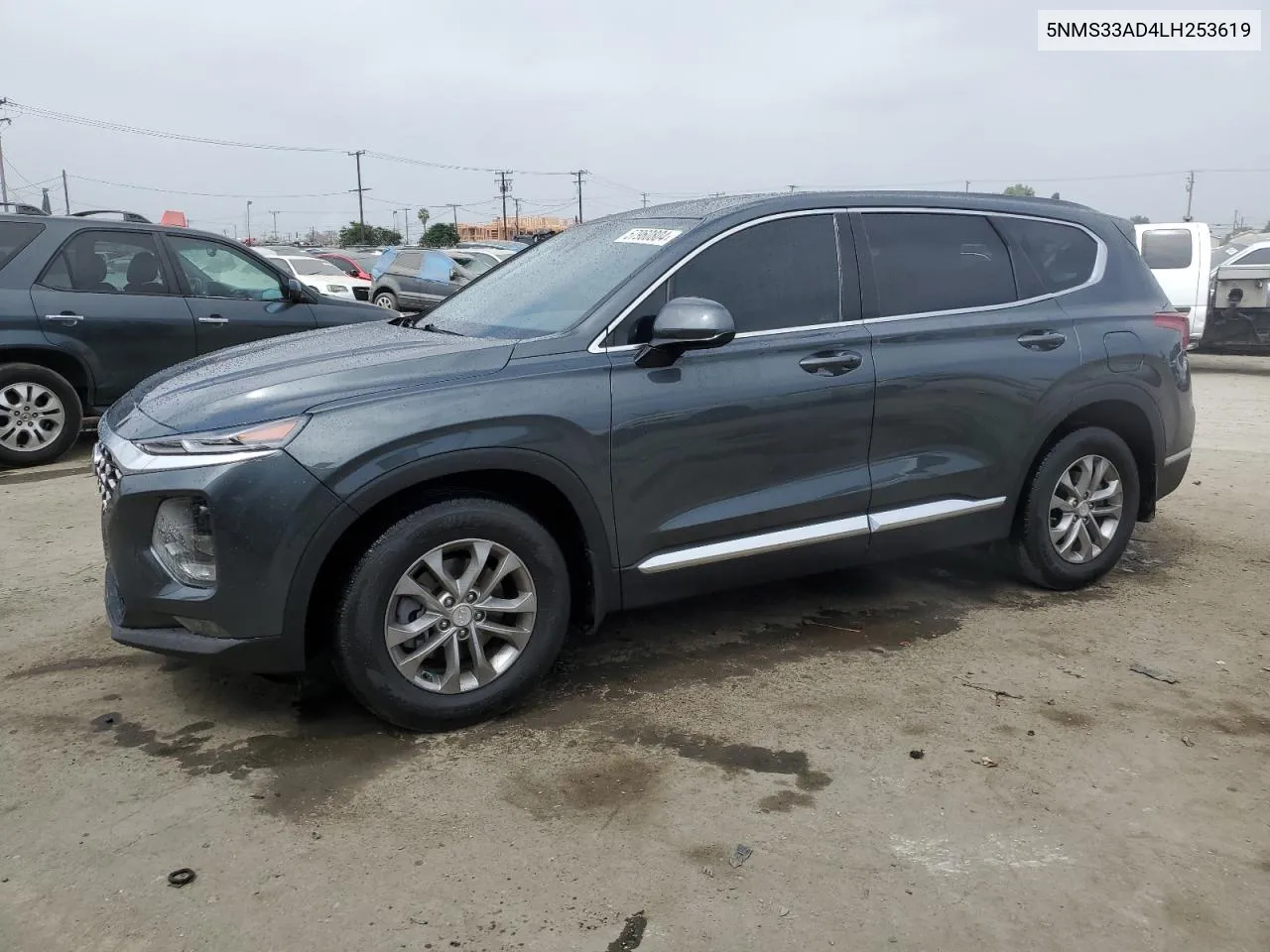 2020 Hyundai Santa Fe Sel VIN: 5NMS33AD4LH253619 Lot: 57960804