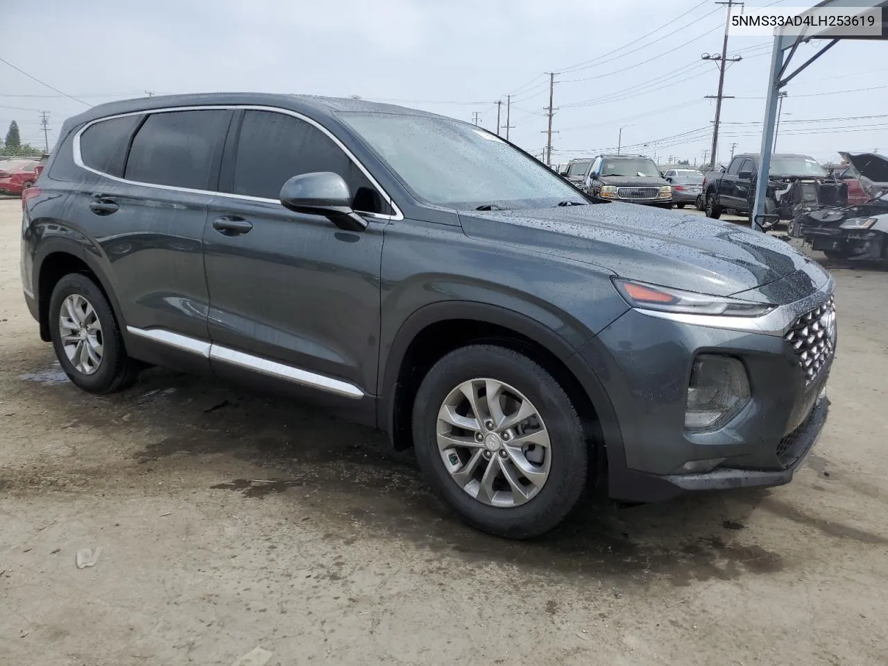 2020 Hyundai Santa Fe Sel VIN: 5NMS33AD4LH253619 Lot: 57960804