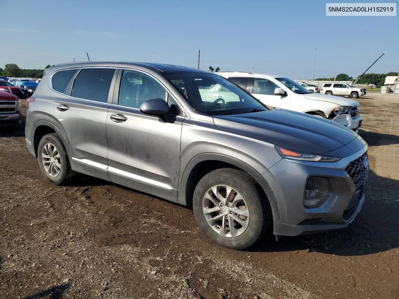 2020 Hyundai Santa Fe Se VIN: 5NMS2CAD0LH152919 Lot: 59263354