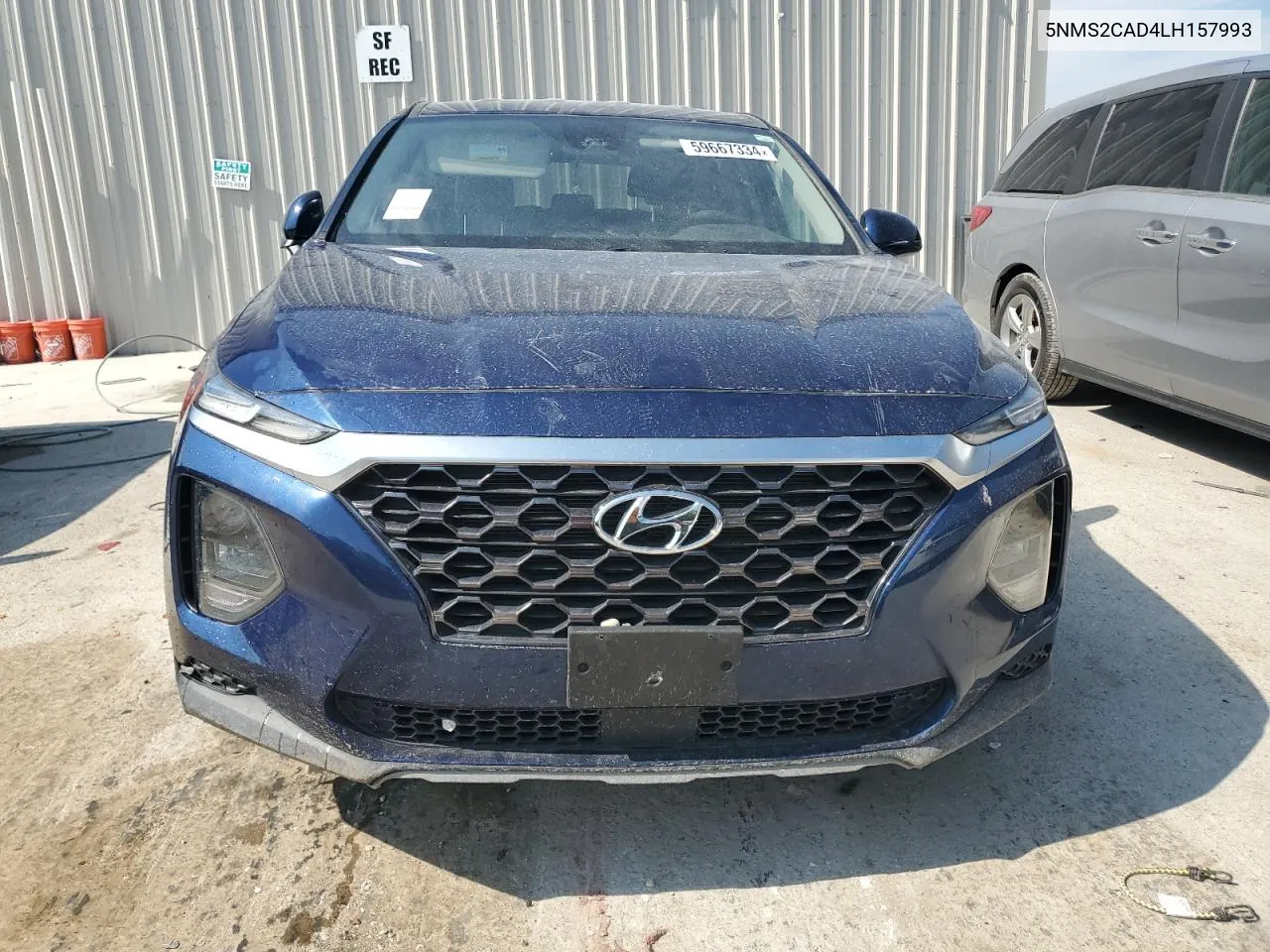 5NMS2CAD4LH157993 2020 Hyundai Santa Fe Se