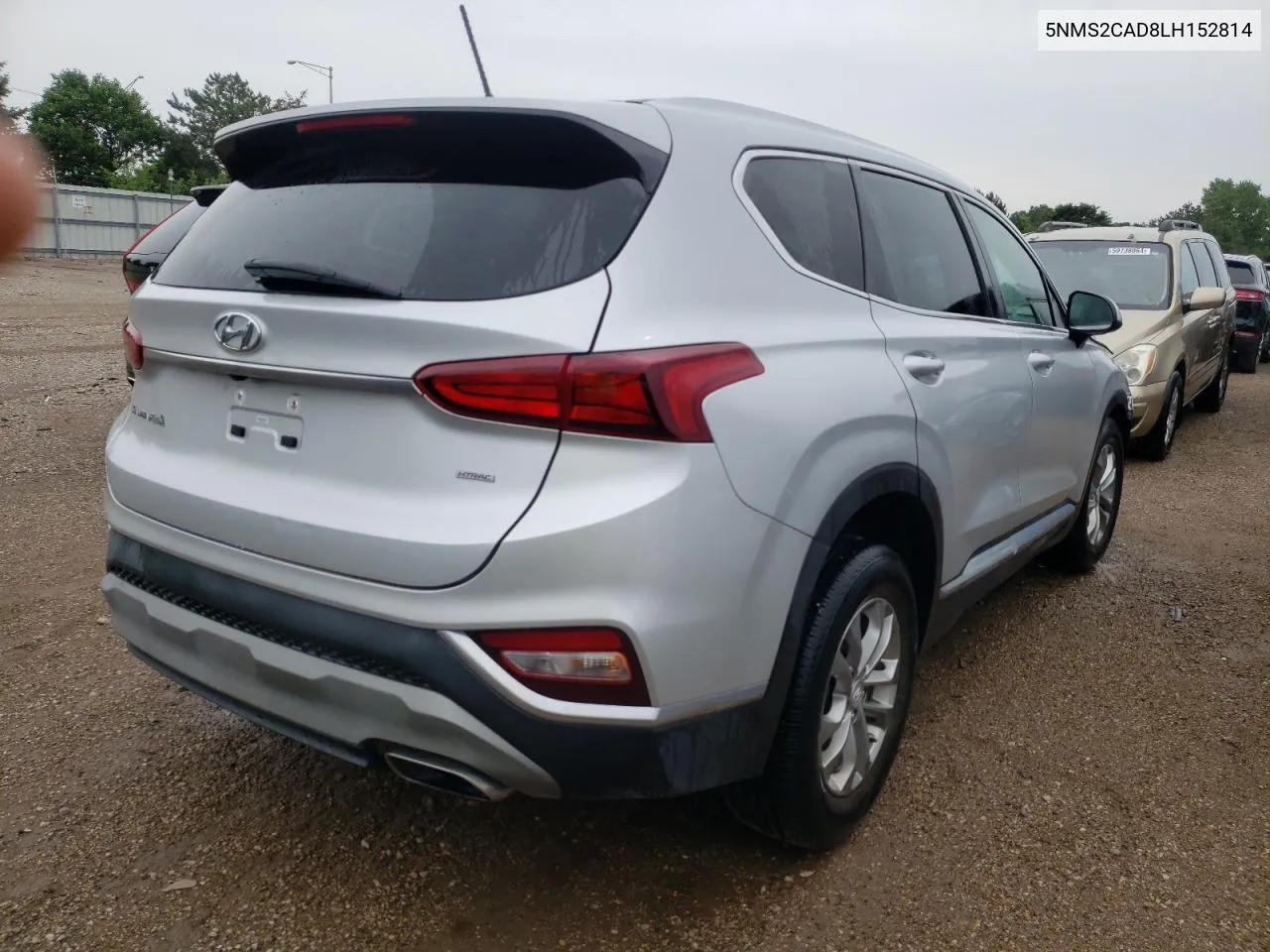 2020 Hyundai Santa Fe Se VIN: 5NMS2CAD8LH152814 Lot: 59763194