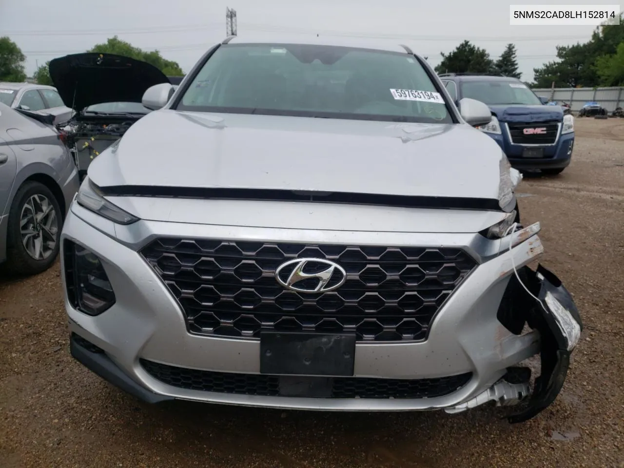 5NMS2CAD8LH152814 2020 Hyundai Santa Fe Se