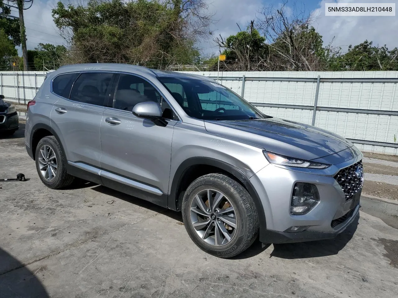 2020 Hyundai Santa Fe Sel VIN: 5NMS33AD8LH210448 Lot: 59945214