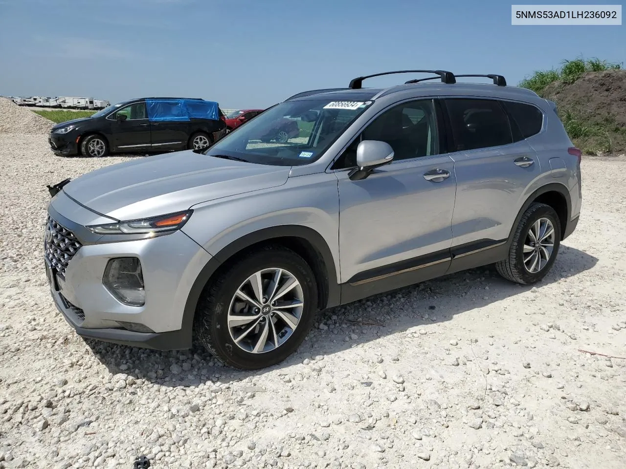 2020 Hyundai Santa Fe Limited VIN: 5NMS53AD1LH236092 Lot: 60856934