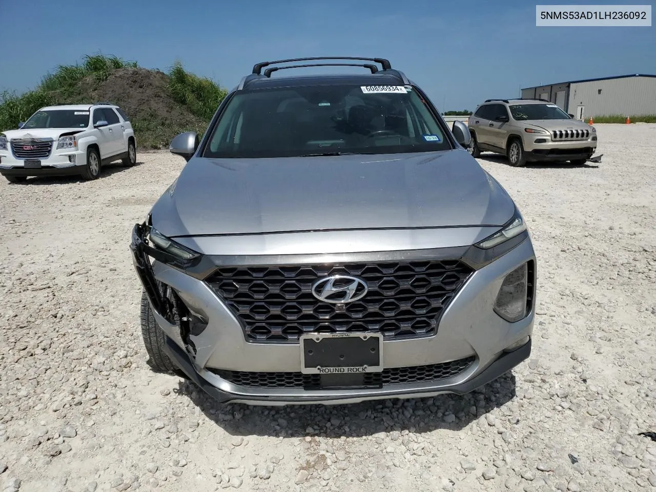 2020 Hyundai Santa Fe Limited VIN: 5NMS53AD1LH236092 Lot: 60856934