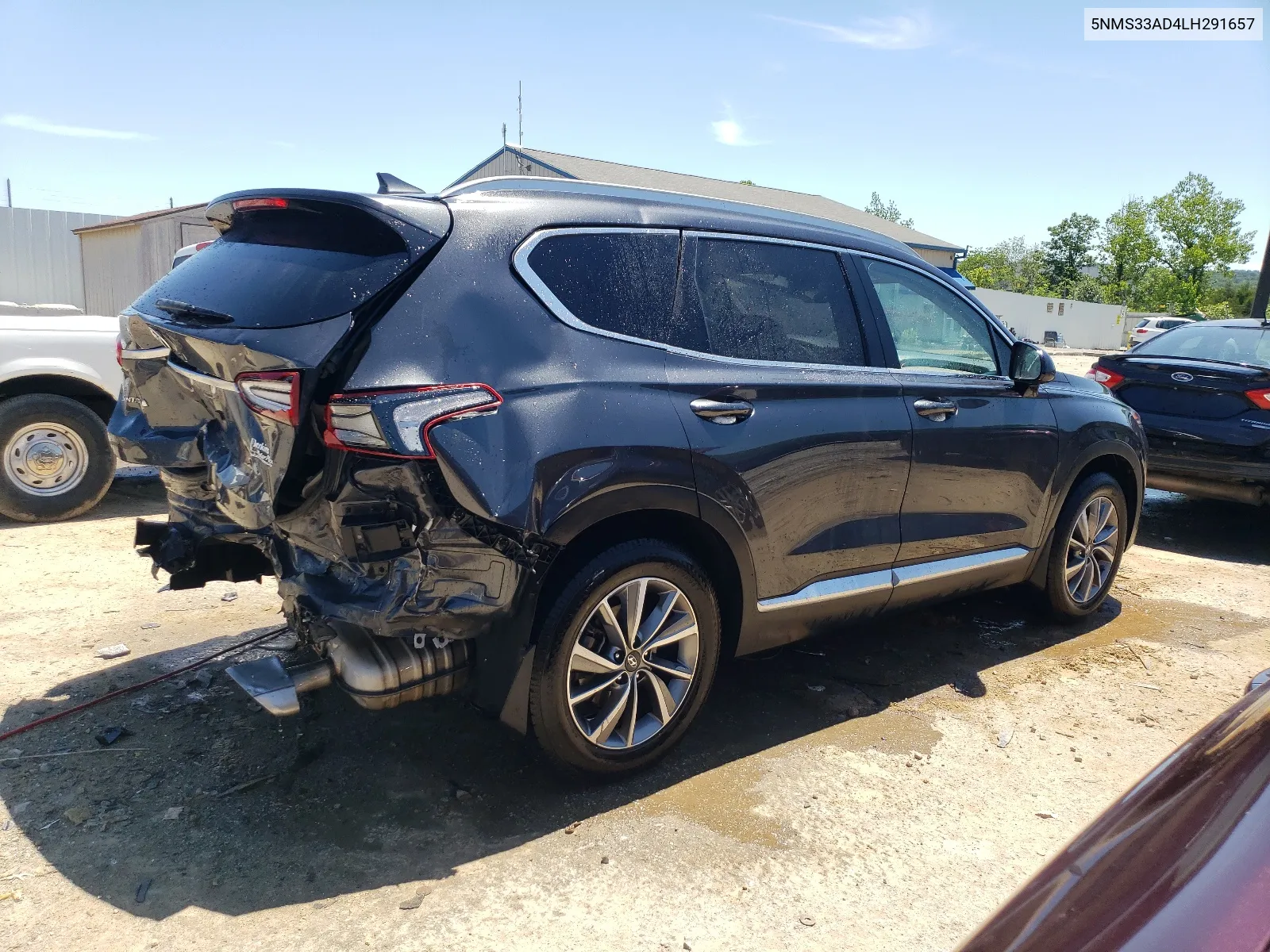 2020 Hyundai Santa Fe Sel VIN: 5NMS33AD4LH291657 Lot: 60901424