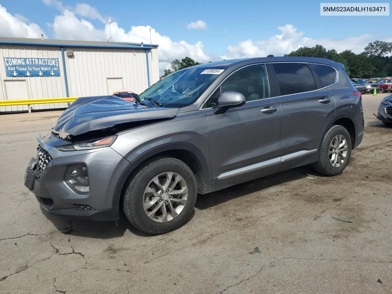 2020 Hyundai Santa Fe Se VIN: 5NMS23AD4LH163471 Lot: 61086554