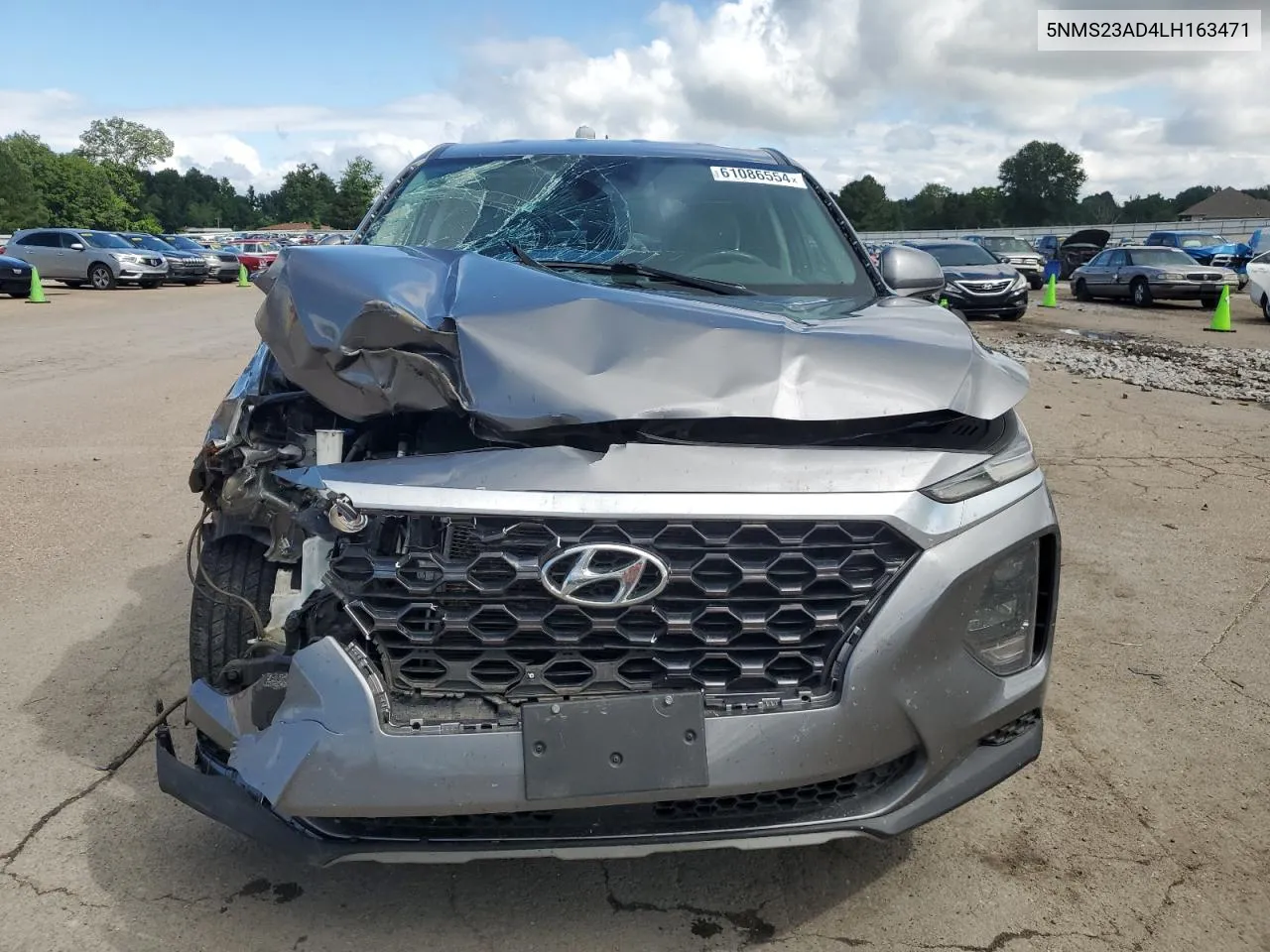 2020 Hyundai Santa Fe Se VIN: 5NMS23AD4LH163471 Lot: 61086554