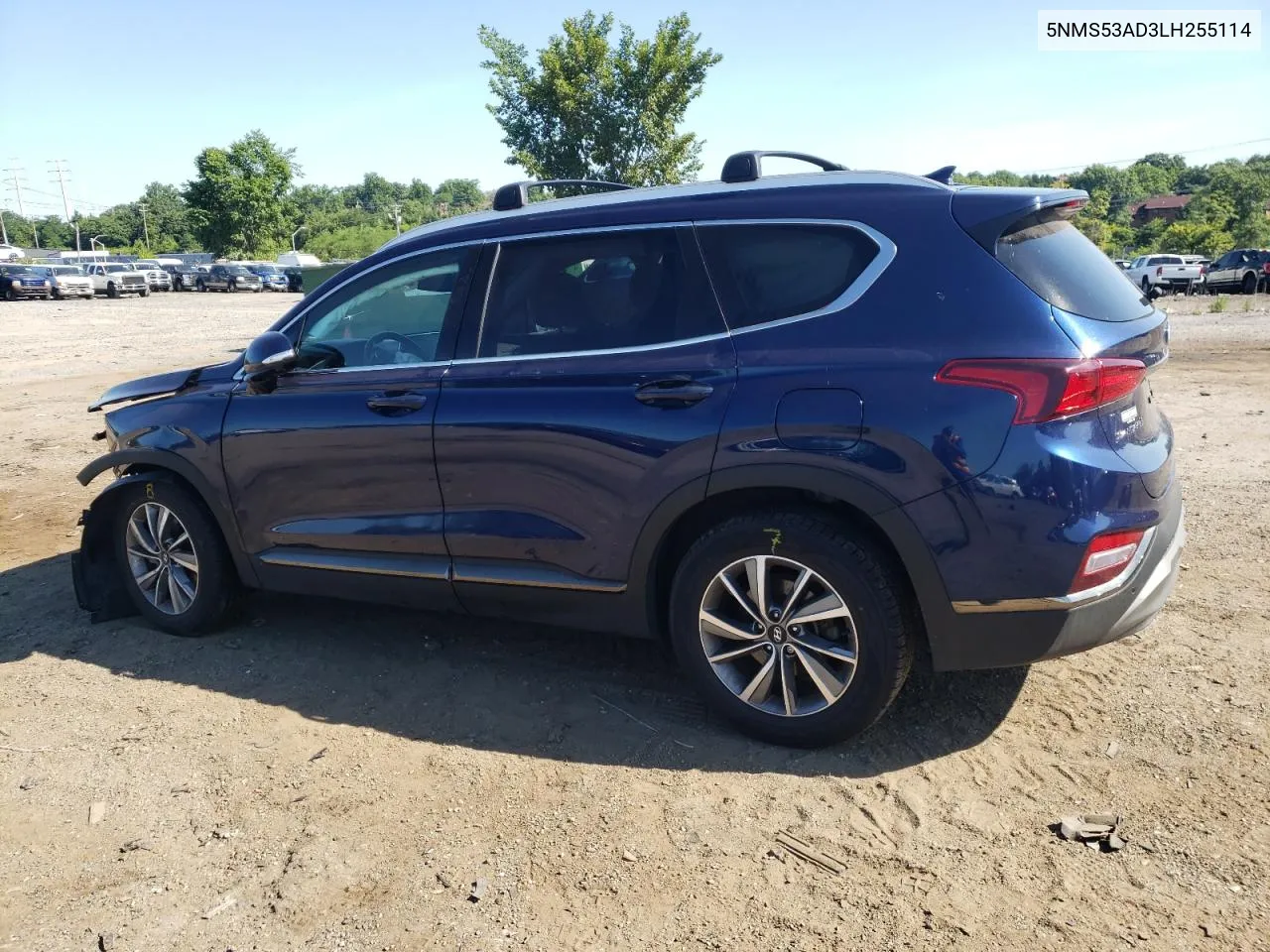 2020 Hyundai Santa Fe Limited VIN: 5NMS53AD3LH255114 Lot: 61192994