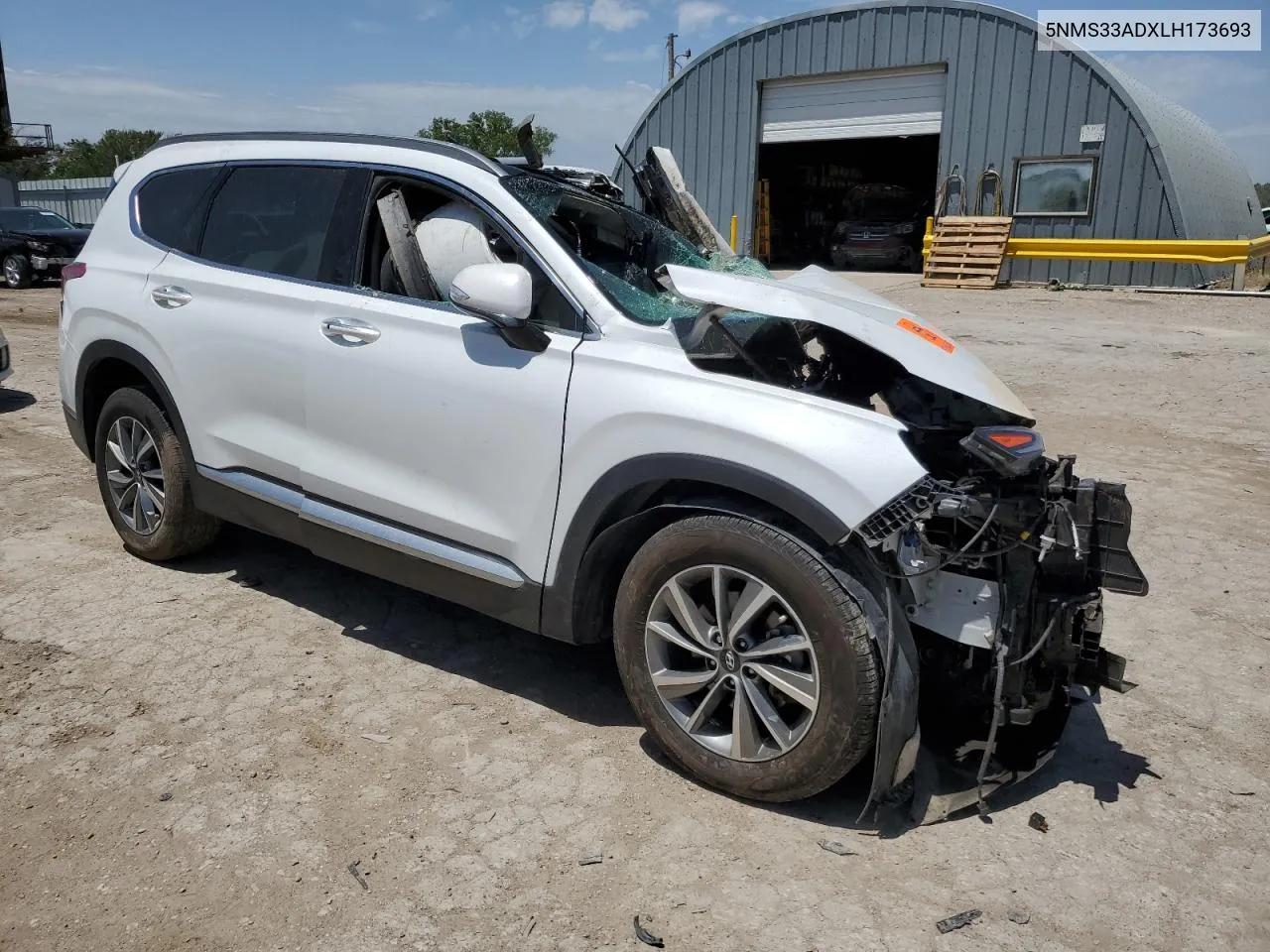 2020 Hyundai Santa Fe Sel VIN: 5NMS33ADXLH173693 Lot: 61466604