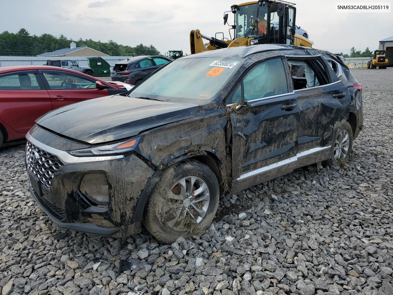 2020 Hyundai Santa Fe Sel VIN: 5NMS3CAD8LH205119 Lot: 62350824