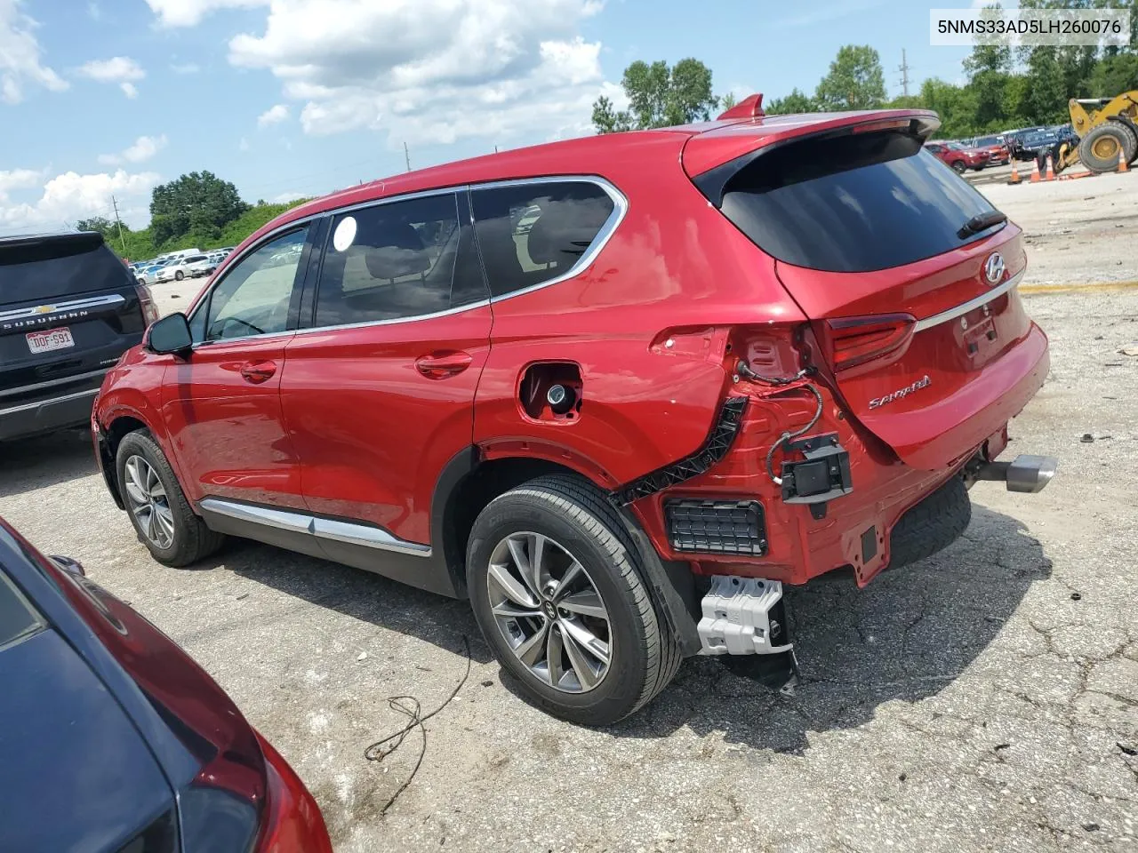 2020 Hyundai Santa Fe Sel VIN: 5NMS33AD5LH260076 Lot: 62517854