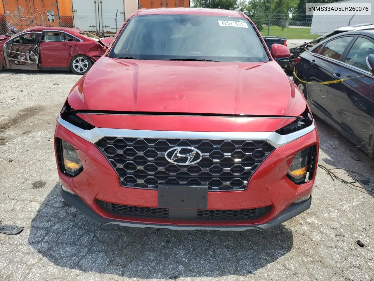 2020 Hyundai Santa Fe Sel VIN: 5NMS33AD5LH260076 Lot: 62517854