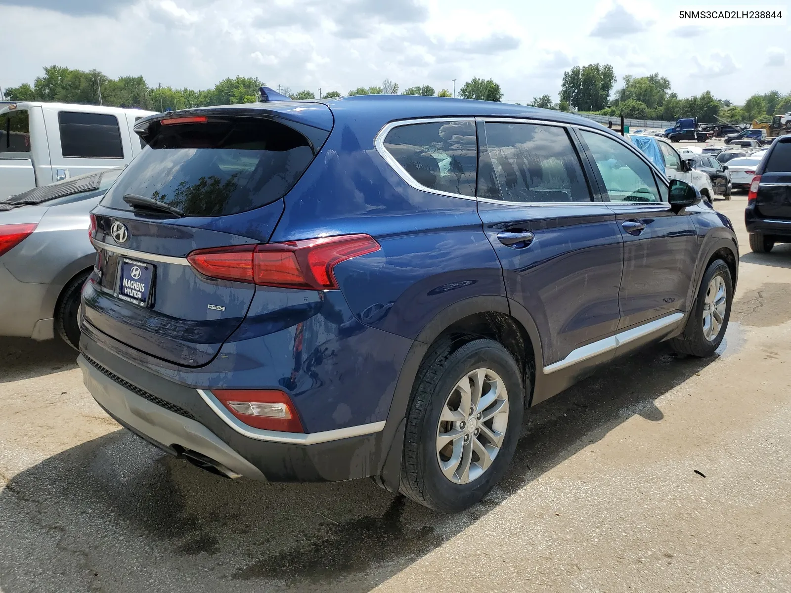 2020 Hyundai Santa Fe Sel VIN: 5NMS3CAD2LH238844 Lot: 62668354