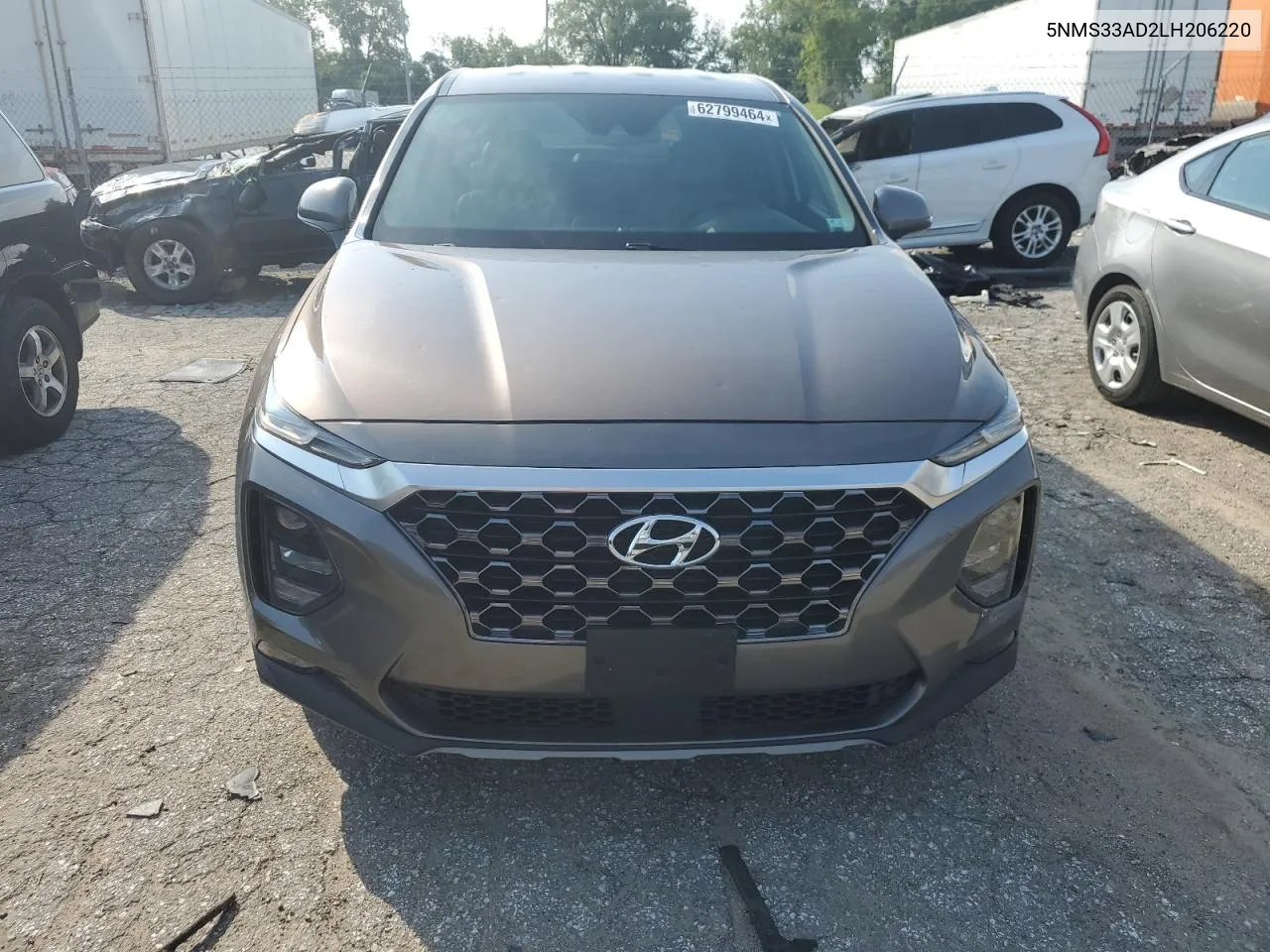 2020 Hyundai Santa Fe Sel VIN: 5NMS33AD2LH206220 Lot: 62799464