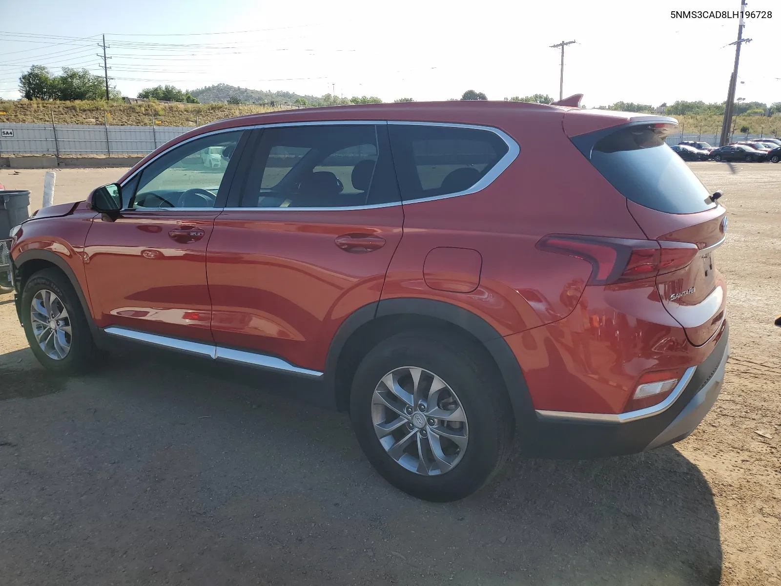 2020 Hyundai Santa Fe Sel VIN: 5NMS3CAD8LH196728 Lot: 62955704