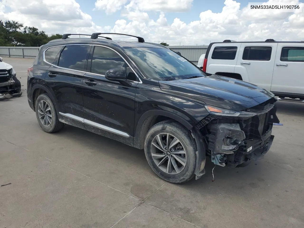 2020 Hyundai Santa Fe Sel VIN: 5NMS33AD5LH190756 Lot: 63208604