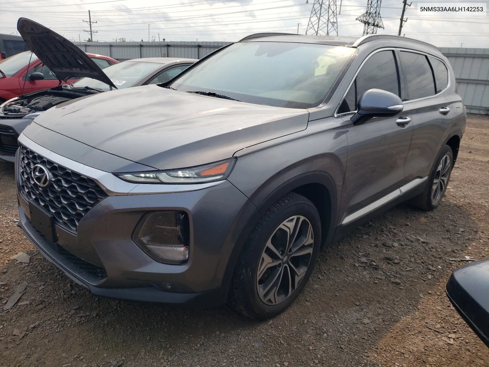 2020 Hyundai Santa Fe Sel VIN: 5NMS33AA6LH142253 Lot: 64073624