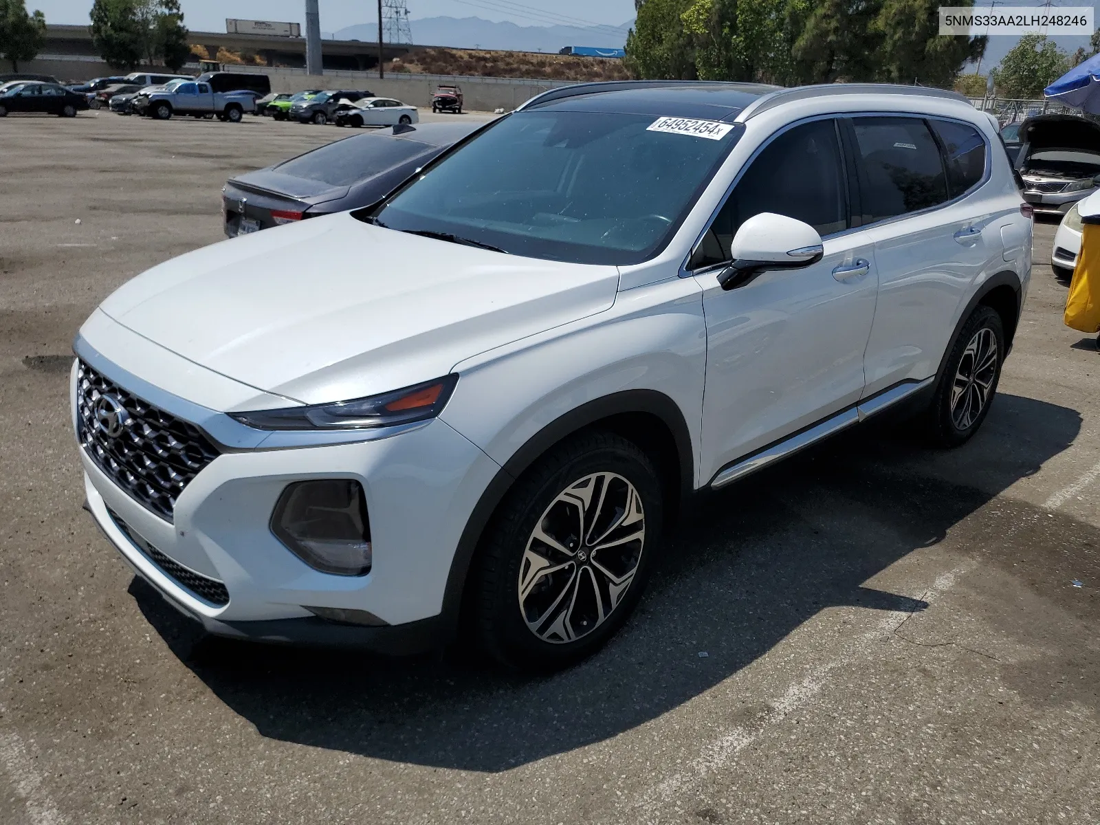 2020 Hyundai Santa Fe Sel VIN: 5NMS33AA2LH248246 Lot: 64952454