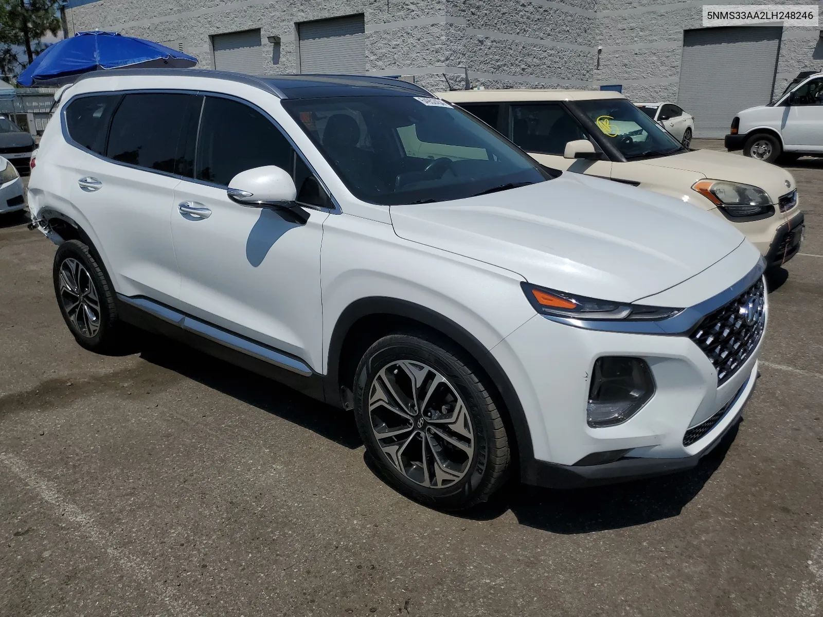 2020 Hyundai Santa Fe Sel VIN: 5NMS33AA2LH248246 Lot: 64952454