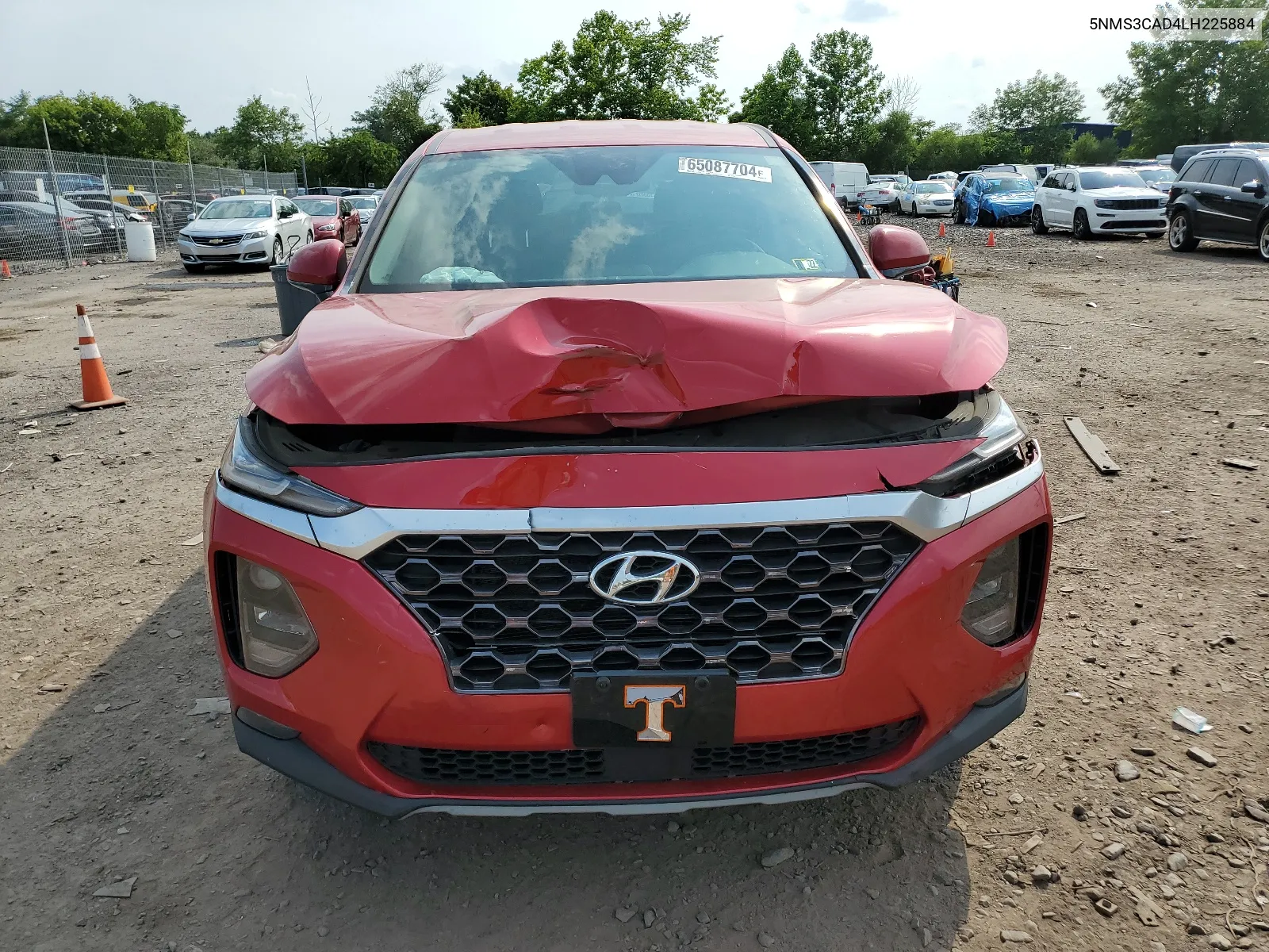 2020 Hyundai Santa Fe Sel VIN: 5NMS3CAD4LH225884 Lot: 65087704