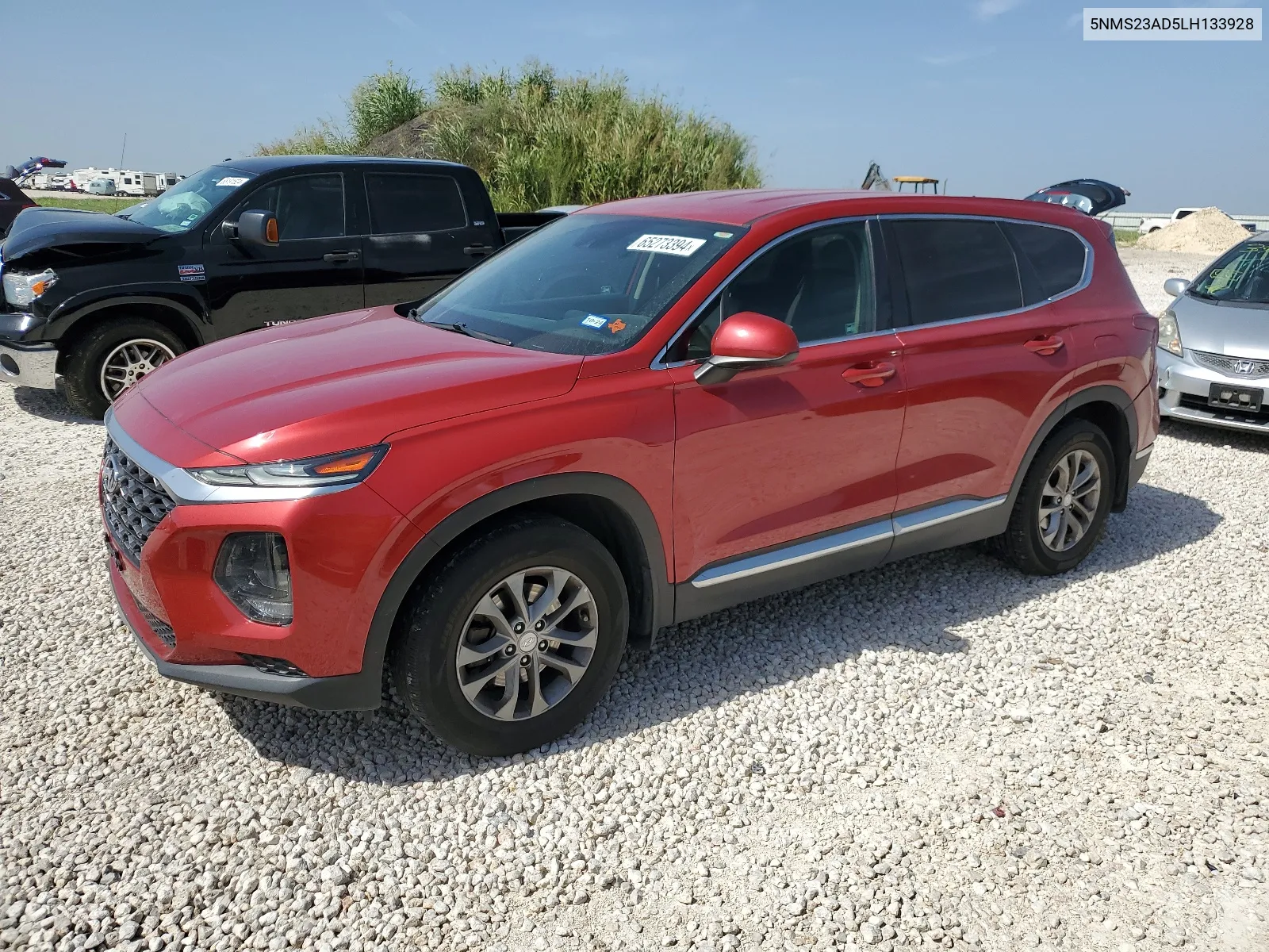 2020 Hyundai Santa Fe Se VIN: 5NMS23AD5LH133928 Lot: 65273394