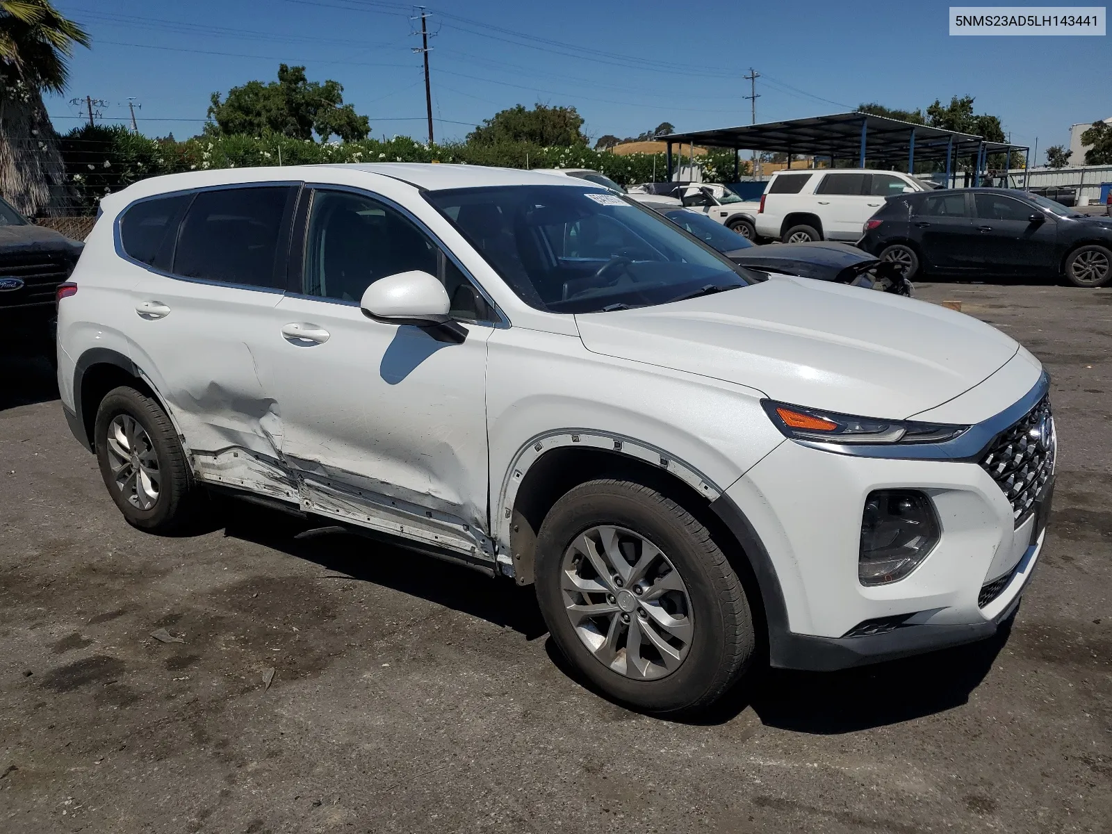 2020 Hyundai Santa Fe Se VIN: 5NMS23AD5LH143441 Lot: 65418974