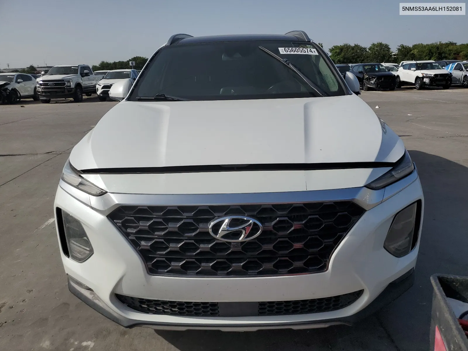 2020 Hyundai Santa Fe Limited VIN: 5NMS53AA6LH152081 Lot: 65605574