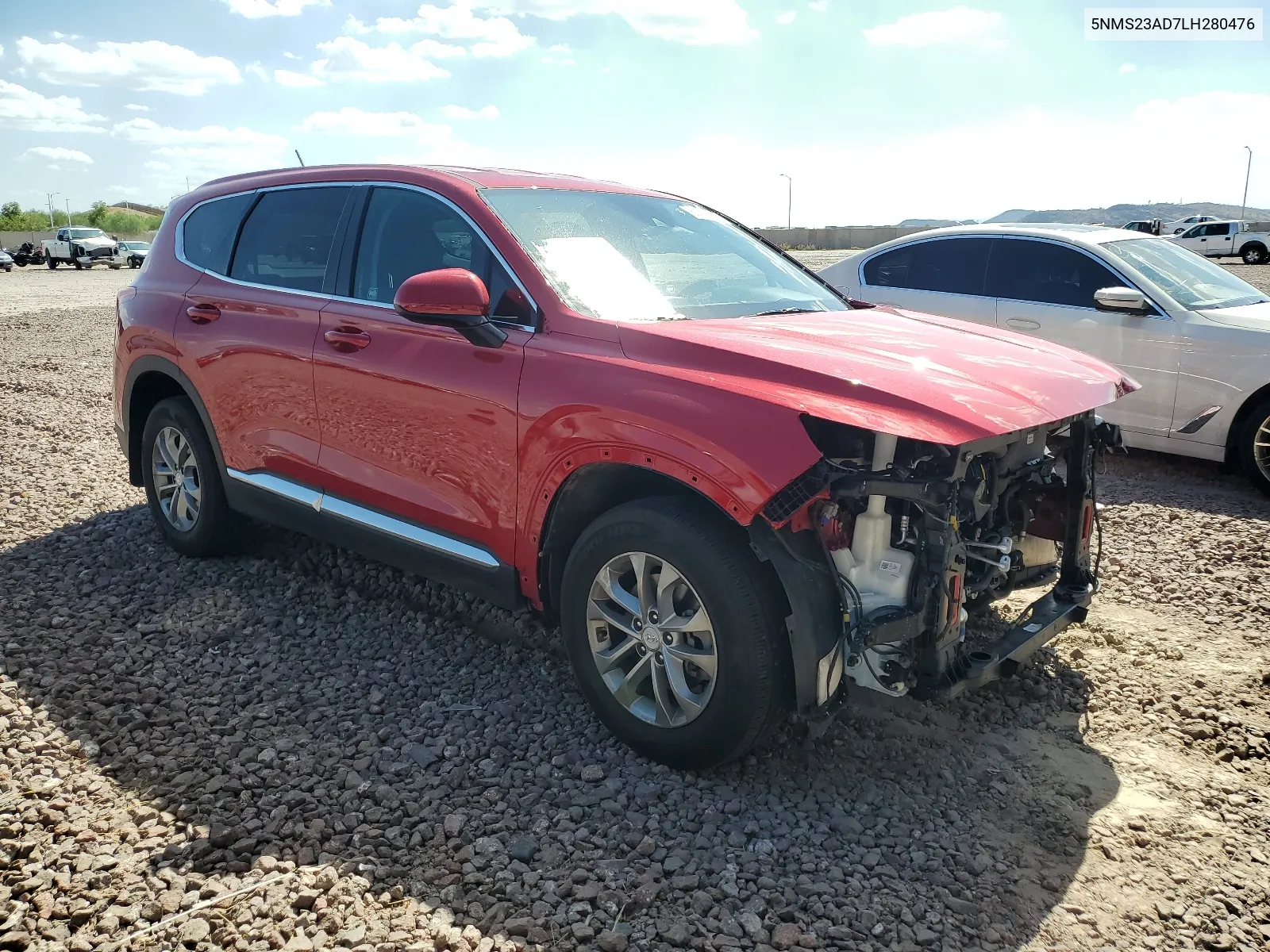 2020 Hyundai Santa Fe Se VIN: 5NMS23AD7LH280476 Lot: 66374424