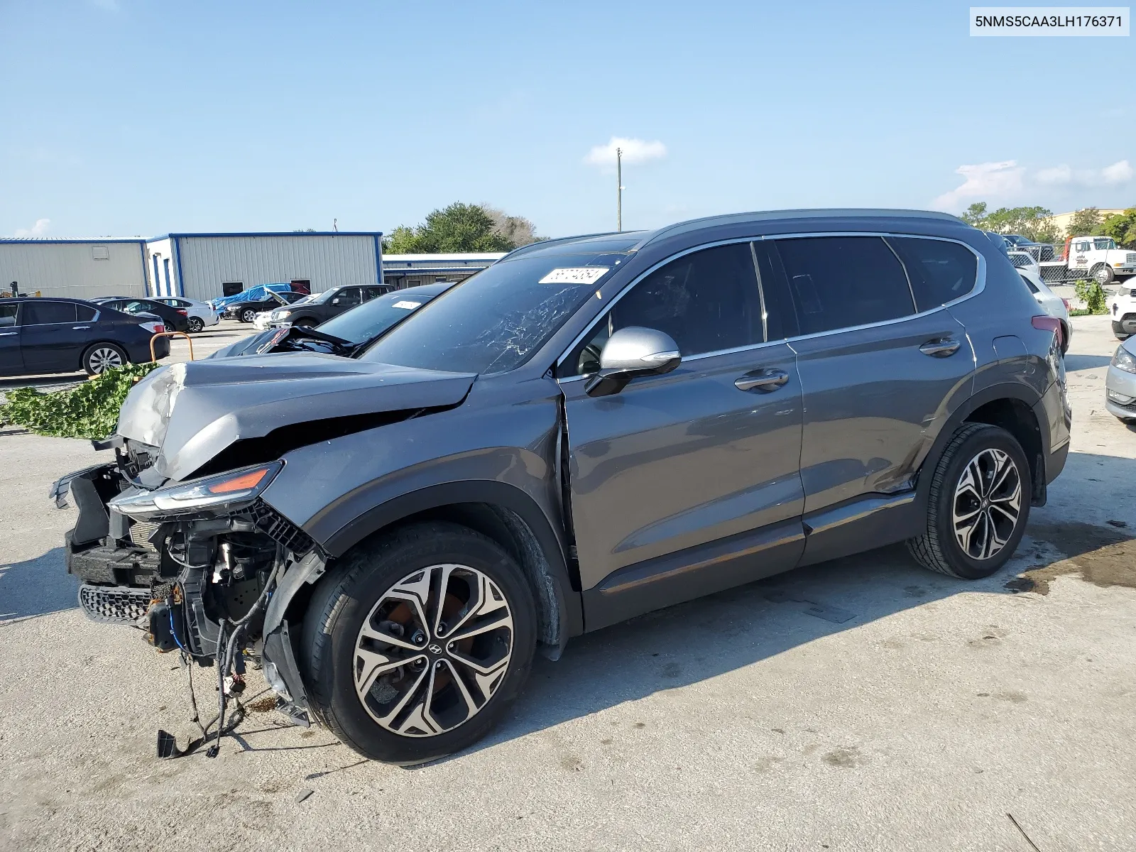 2020 Hyundai Santa Fe Limited VIN: 5NMS5CAA3LH176371 Lot: 66724354