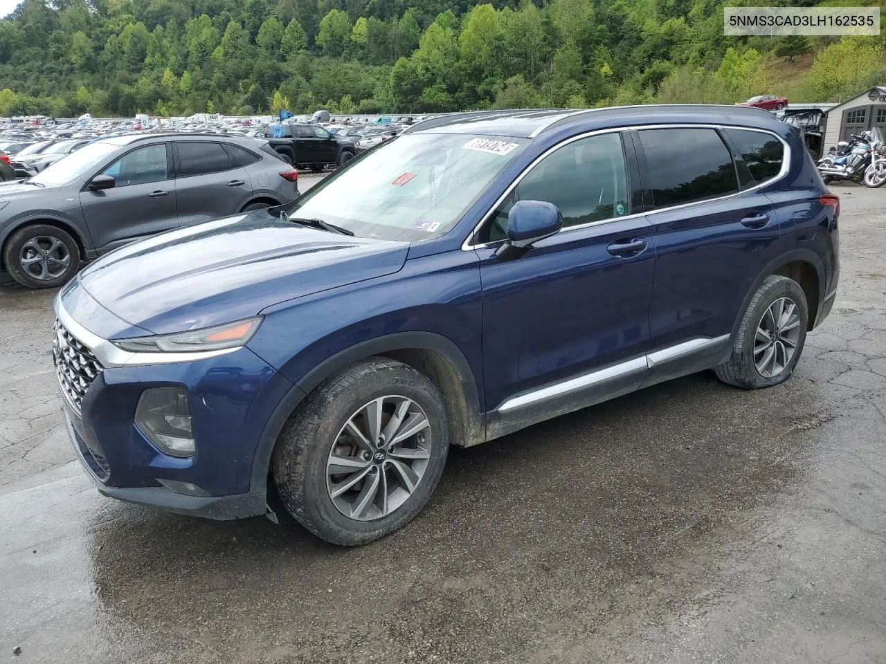 5NMS3CAD3LH162535 2020 Hyundai Santa Fe Sel