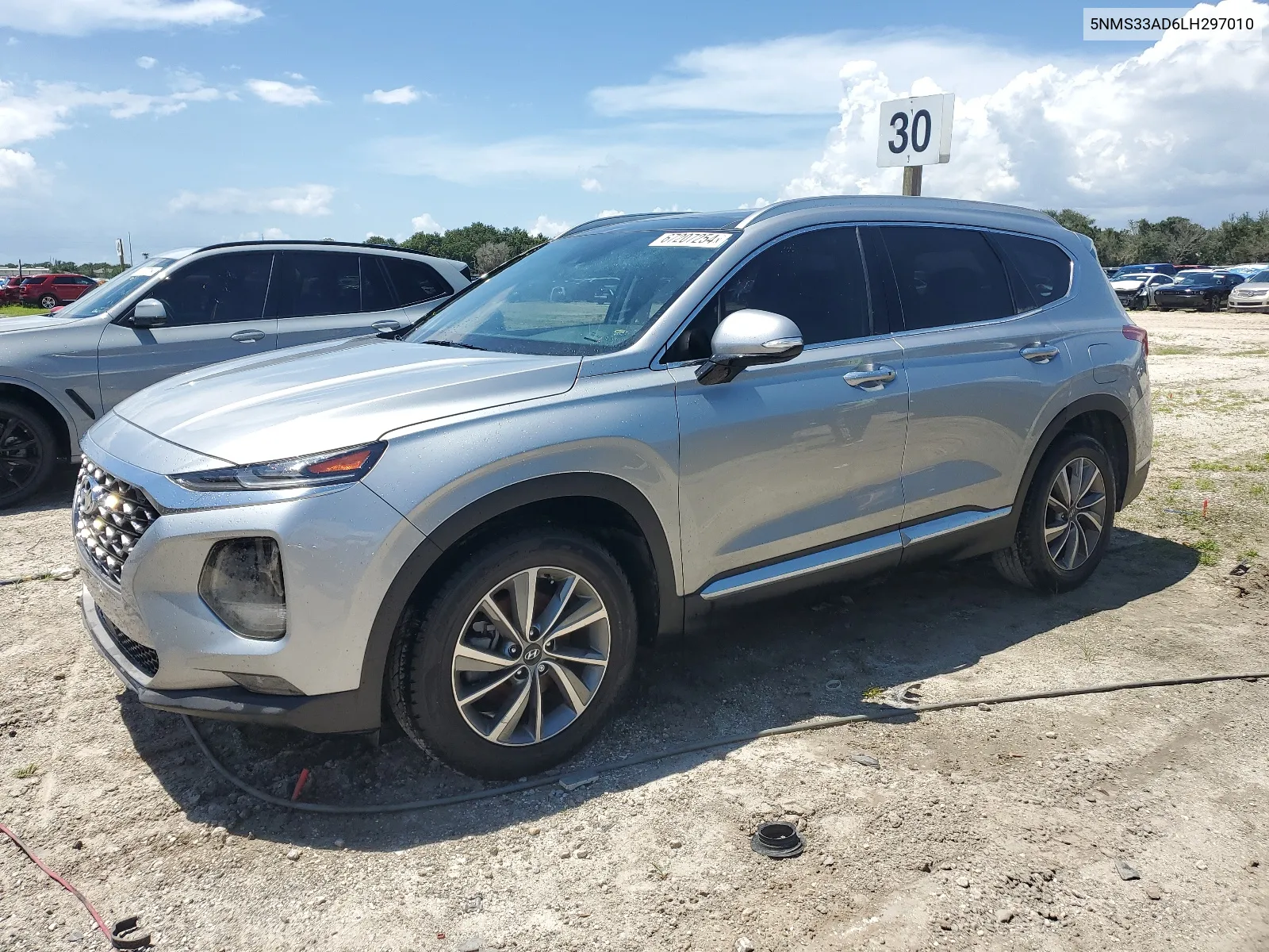 2020 Hyundai Santa Fe Sel VIN: 5NMS33AD6LH297010 Lot: 67207254