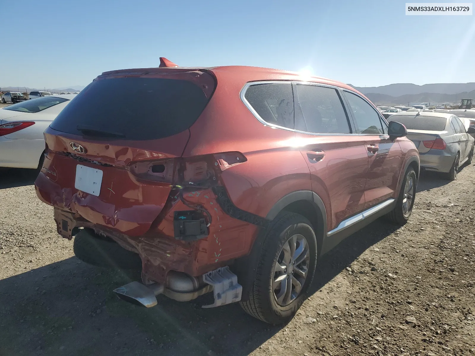 2020 Hyundai Santa Fe Sel VIN: 5NMS33ADXLH163729 Lot: 67526604