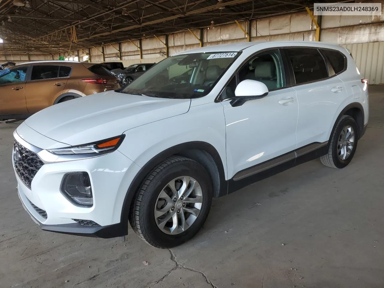 2020 Hyundai Santa Fe Se VIN: 5NMS23AD0LH248369 Lot: 67727514