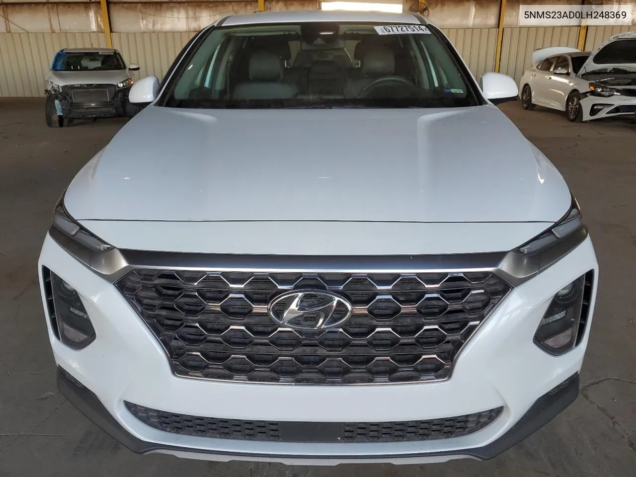 2020 Hyundai Santa Fe Se VIN: 5NMS23AD0LH248369 Lot: 67727514