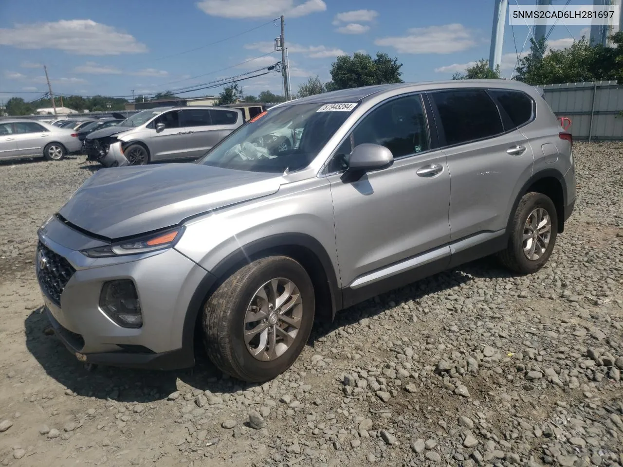 2020 Hyundai Santa Fe Se VIN: 5NMS2CAD6LH281697 Lot: 67945284