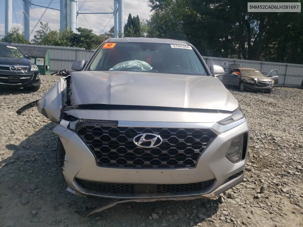 5NMS2CAD6LH281697 2020 Hyundai Santa Fe Se