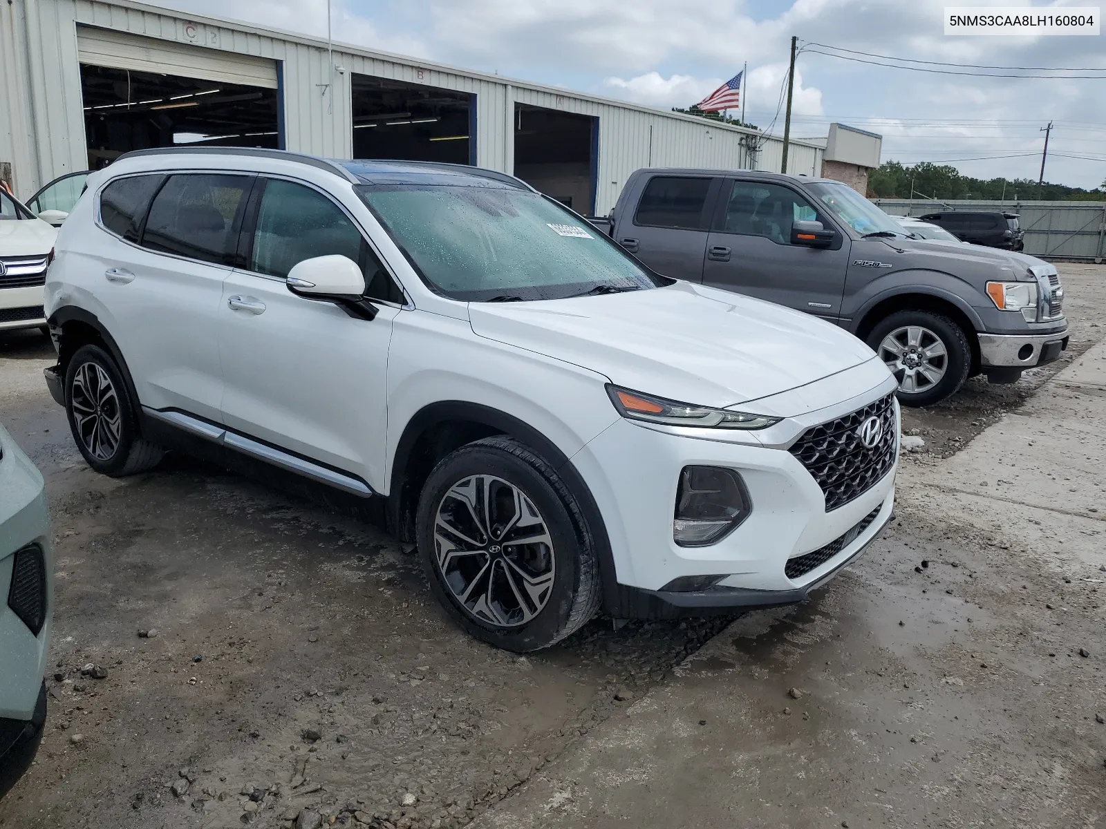 2020 Hyundai Santa Fe Sel VIN: 5NMS3CAA8LH160804 Lot: 68331554