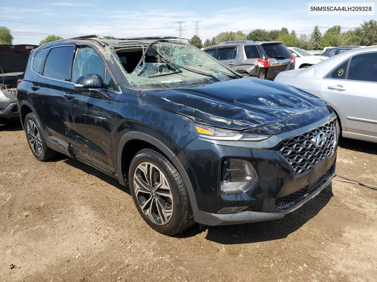 2020 Hyundai Santa Fe Limited VIN: 5NMS5CAA4LH209328 Lot: 68332524