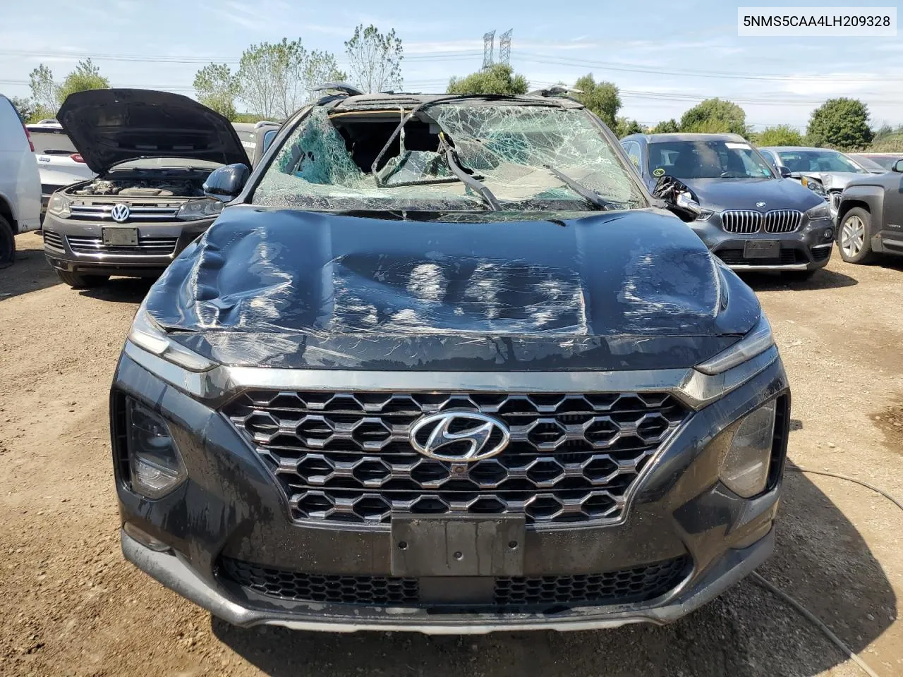 2020 Hyundai Santa Fe Limited VIN: 5NMS5CAA4LH209328 Lot: 68332524