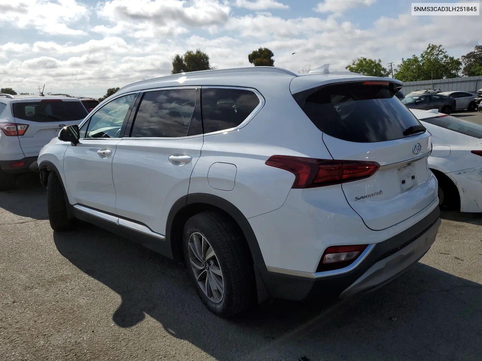 2020 Hyundai Santa Fe Sel VIN: 5NMS3CAD3LH251845 Lot: 68678114