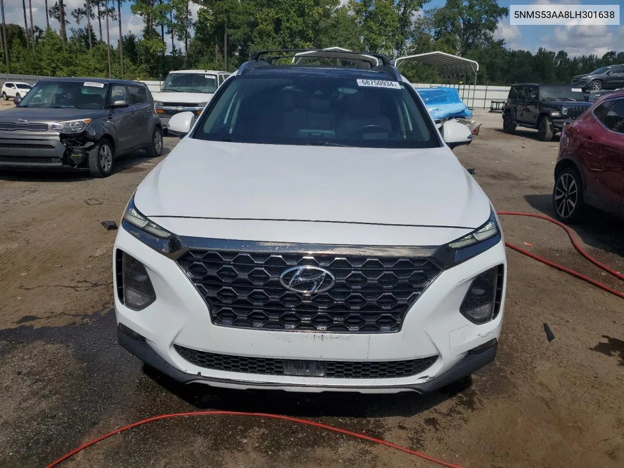 2020 Hyundai Santa Fe Limited VIN: 5NMS53AA8LH301638 Lot: 68750934