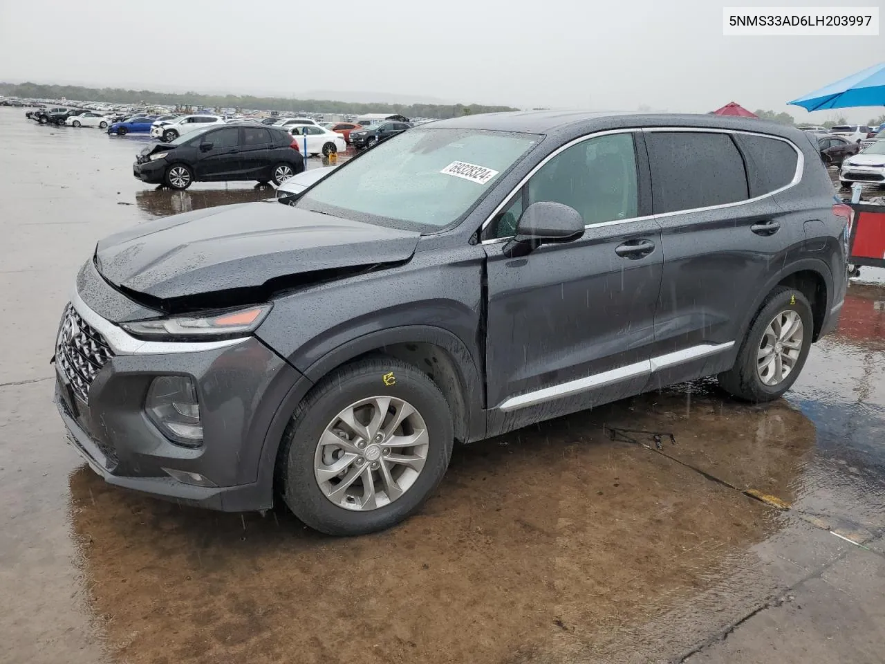 2020 Hyundai Santa Fe Sel VIN: 5NMS33AD6LH203997 Lot: 69328324