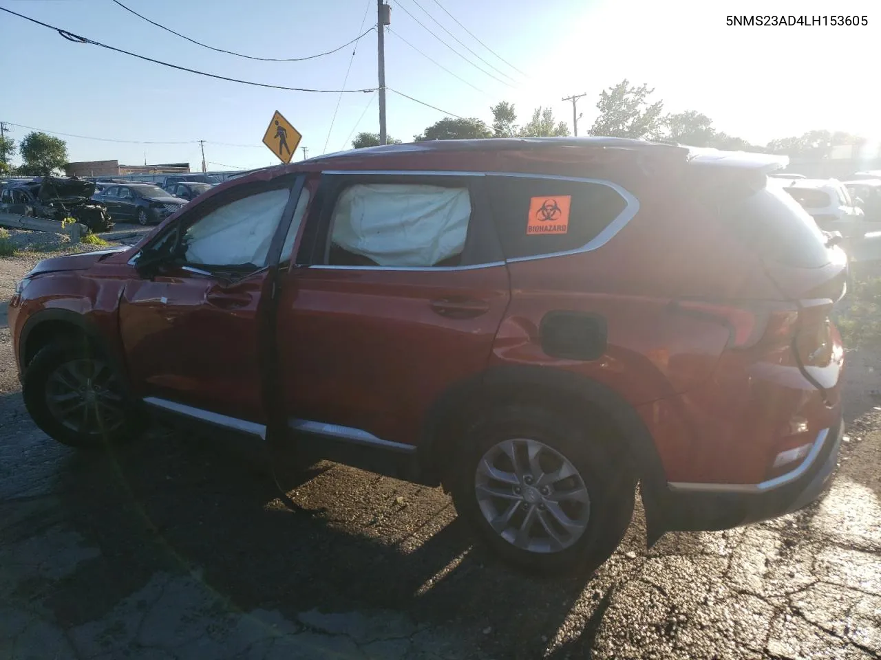 2020 Hyundai Santa Fe Se VIN: 5NMS23AD4LH153605 Lot: 69379414