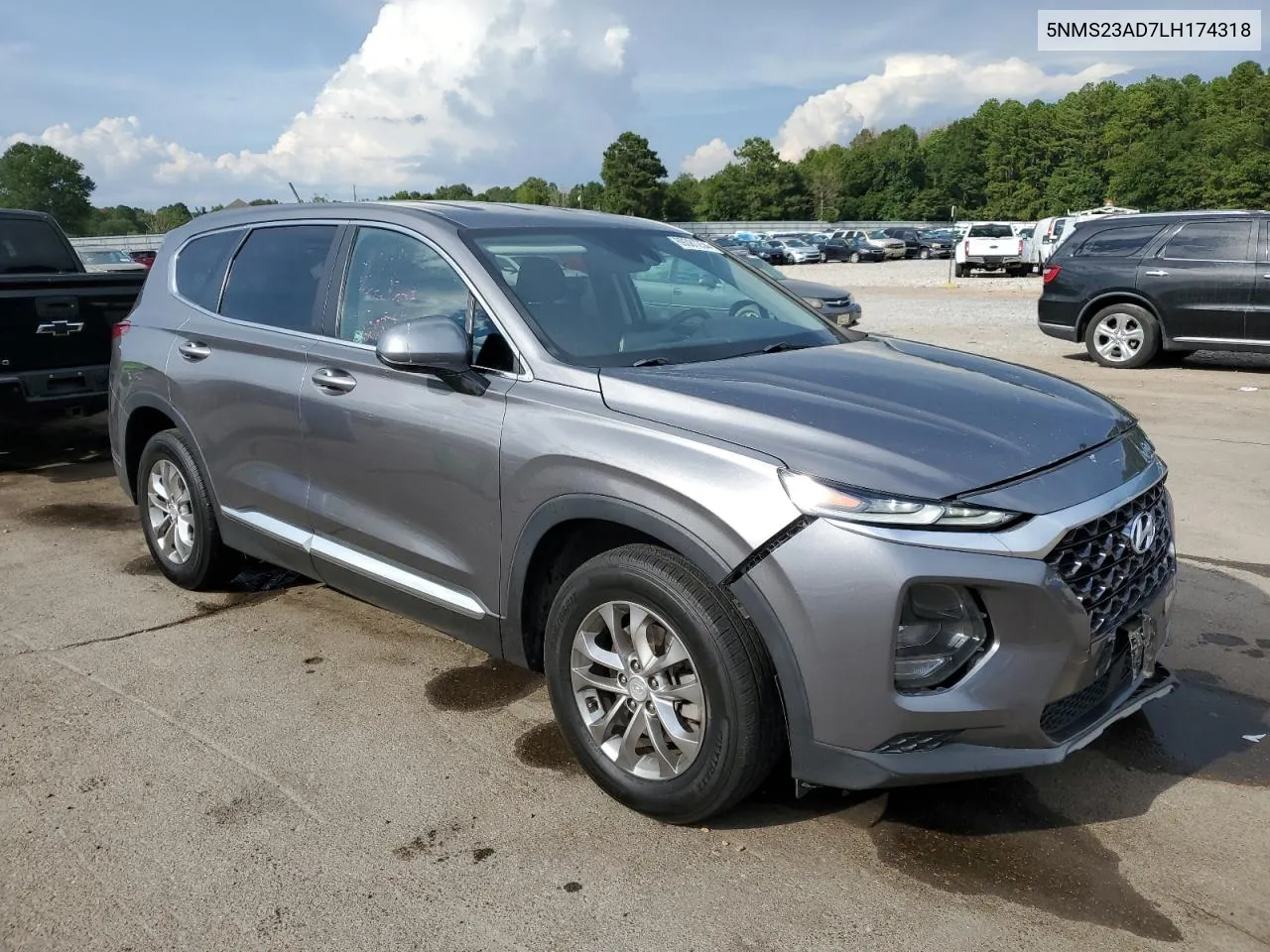 2020 Hyundai Santa Fe Se VIN: 5NMS23AD7LH174318 Lot: 69381254