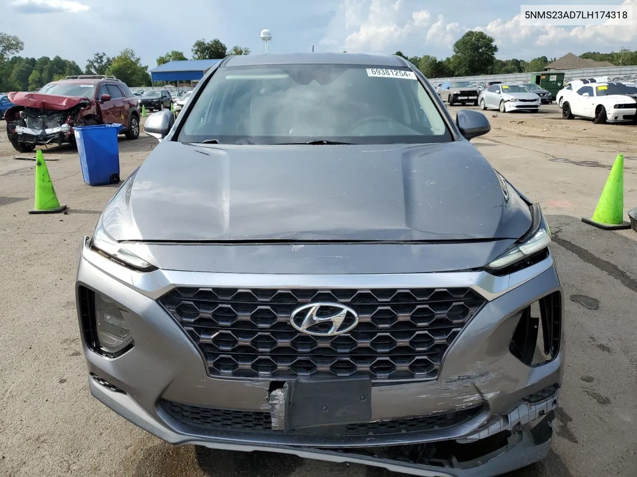 2020 Hyundai Santa Fe Se VIN: 5NMS23AD7LH174318 Lot: 69381254