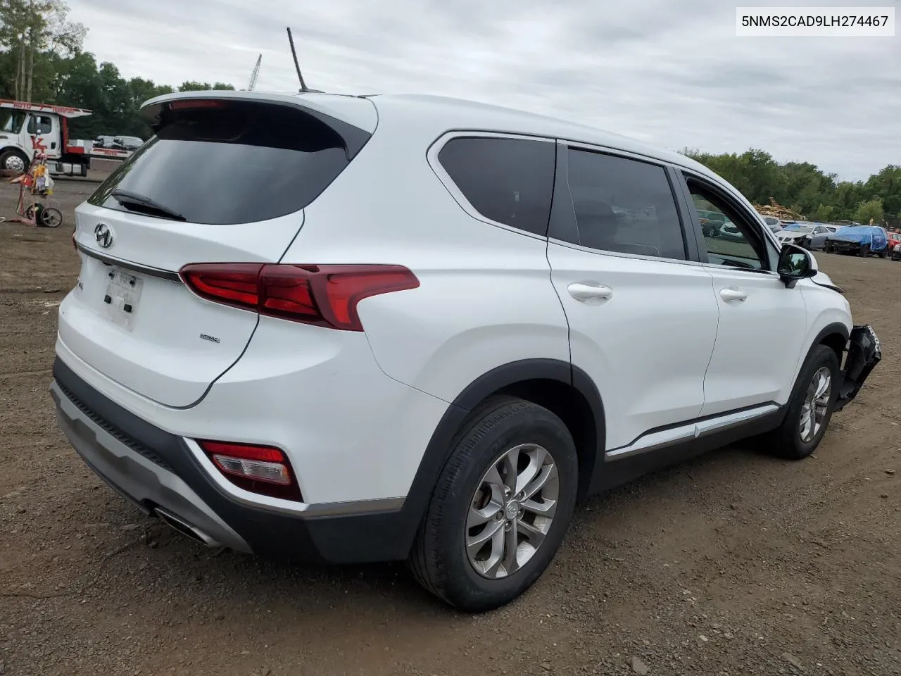 2020 Hyundai Santa Fe Se VIN: 5NMS2CAD9LH274467 Lot: 69498534