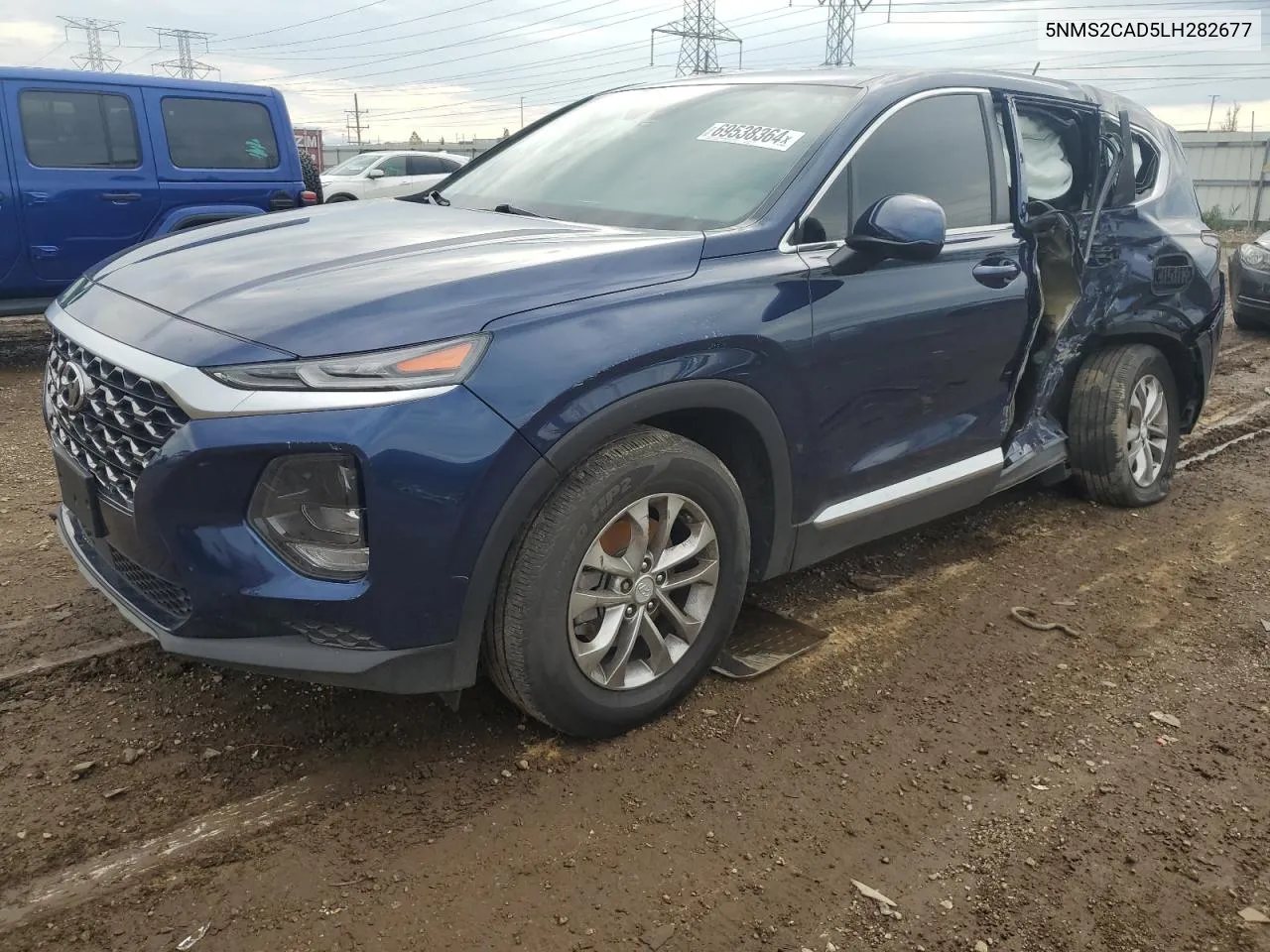 5NMS2CAD5LH282677 2020 Hyundai Santa Fe Se