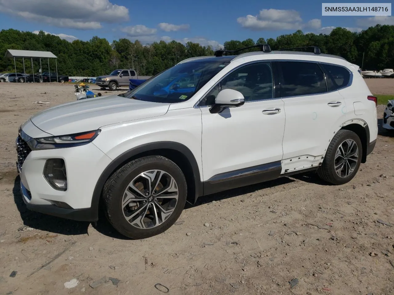 2020 Hyundai Santa Fe Limited VIN: 5NMS53AA3LH148716 Lot: 69941204